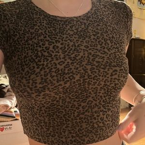 Brandy Melville cheetah print top